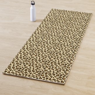 Trendy Leopard Print Yoga Mat