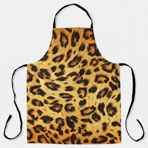 Trendy Leopard Skin Design Pattern Apron