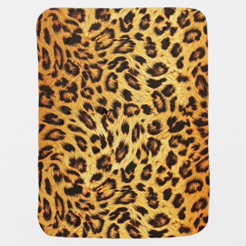 Trendy Leopard Skin Design Pattern Baby Blanket