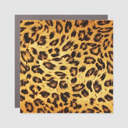 Trendy Leopard Skin Design Pattern Car Magnet