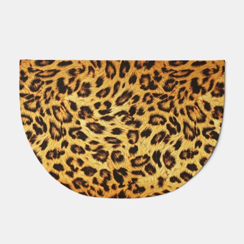 Trendy Leopard Skin Design Pattern Doormat