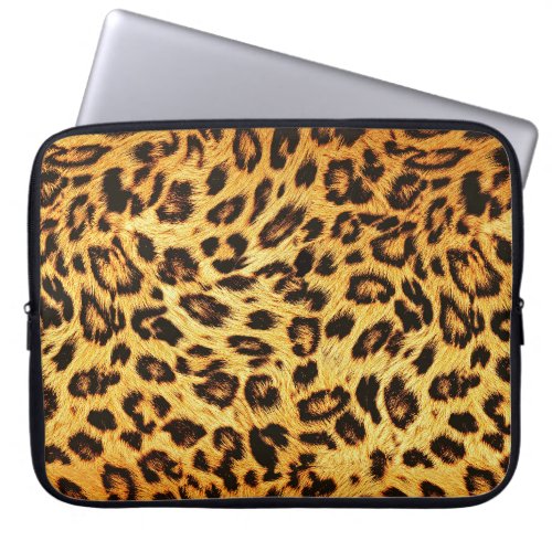 Trendy Leopard Skin Design Pattern Laptop Sleeve