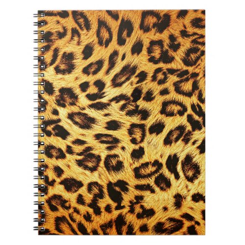Trendy Leopard Skin Design Pattern Notebook