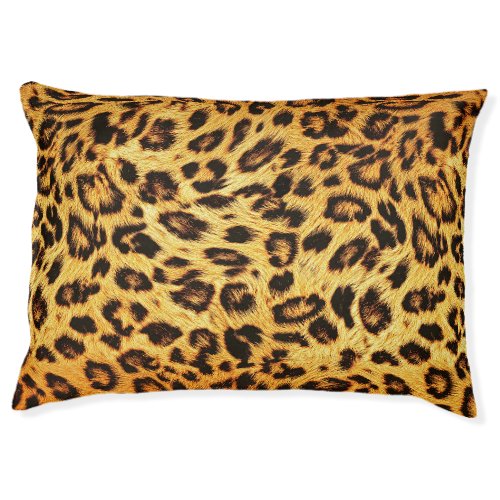 Trendy Leopard Skin Design Pattern Pet Bed
