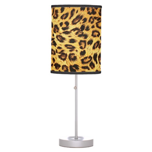 Trendy Leopard Skin Design Pattern Table Lamp