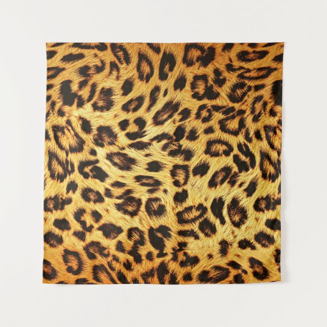 Trendy Leopard: Skin Design Pattern. Tapestry (Front)