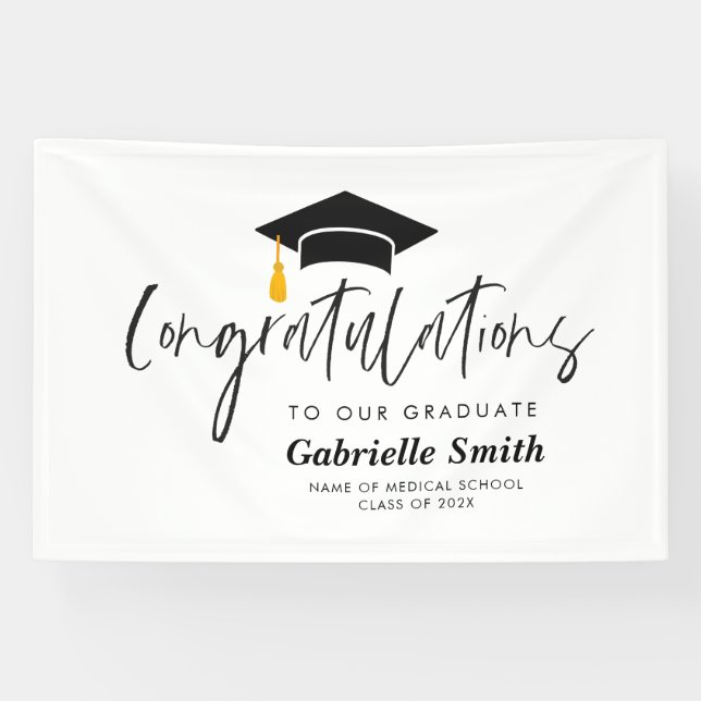 trendy lettering graduation welcome sign (Horizontal)
