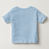 Trendy Light Blue Color Template Add Image Logo Toddler T-shirt (Back)