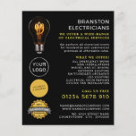 Trendy Lightbulb, Electrician Advertising Flyer<br><div class="desc">Trendy Lightbulb,  Electrician Advertising Flyers By The Business Card Store.</div>