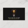 Trendy Lightbulb, Electrician Business Card