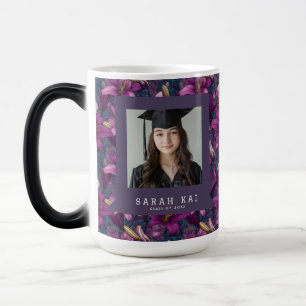 Trendy Lilies Flower Girls Graduation Gift Color Morph Mug