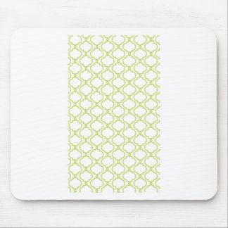 Trendy Lime Green Pattern Mouse Pad
