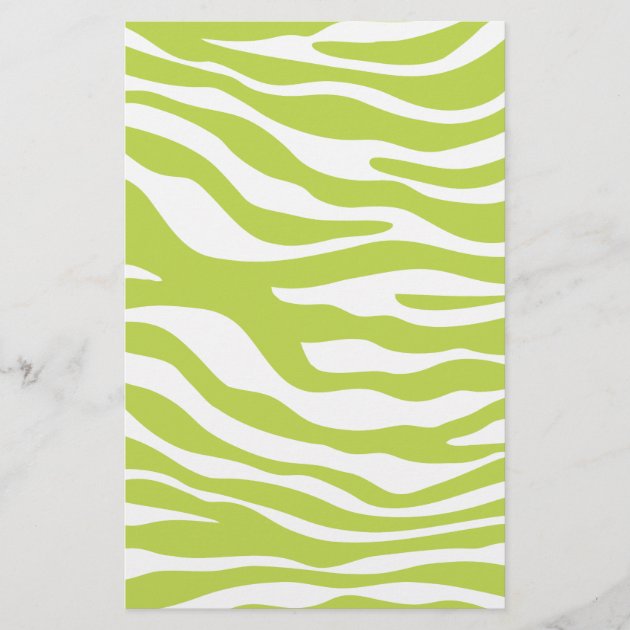 green zebra print