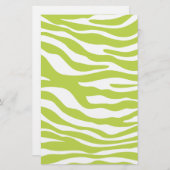 Trendy Lime Green Zebra Print Pattern (Front/Back)
