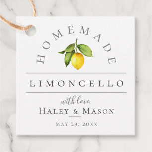Trendy Limoncello Wedding Favor Tags