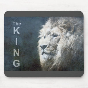 Trendy Lion Head Pop Art Picture The King Template Mouse Pad