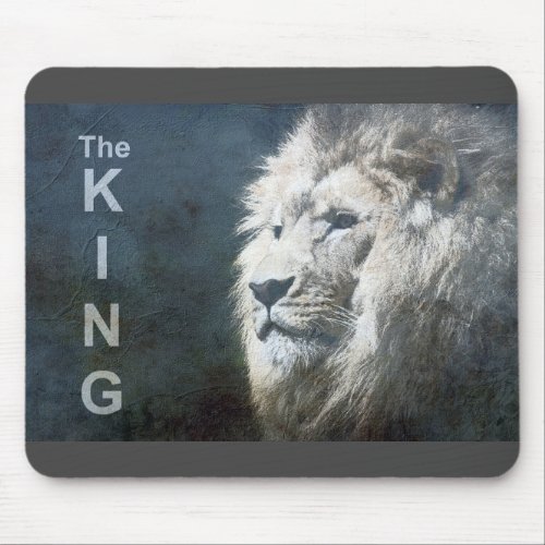 Trendy Lion Head Pop Art Picture The King Template Mouse Pad