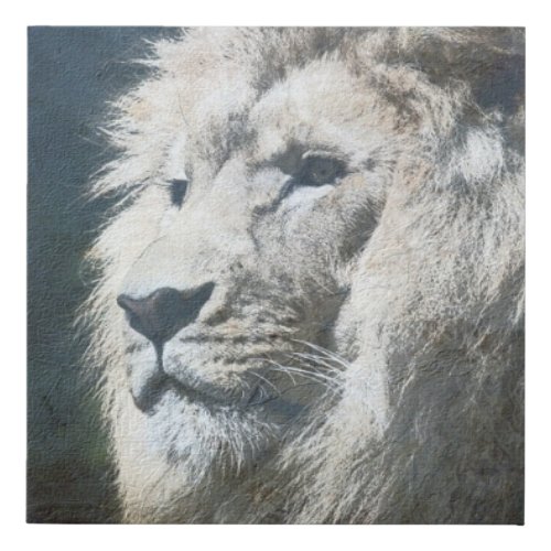 Trendy Lion Template Nature Animal Photo The King Faux Canvas Print