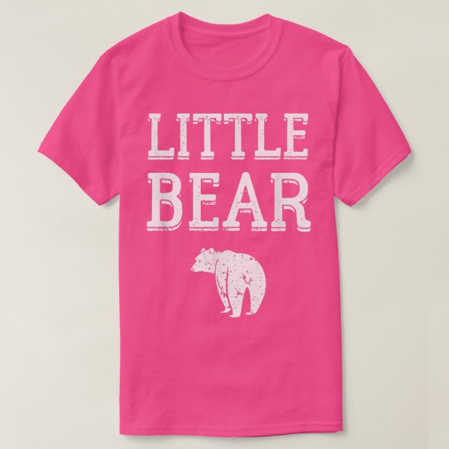 Trendy Little Bear Simple Bold Line Art  T-Shirt (Design Front)