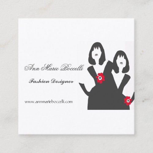 Little Black Dress Stylist Business Card Templates