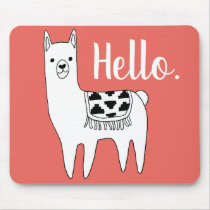 llama mouse pad