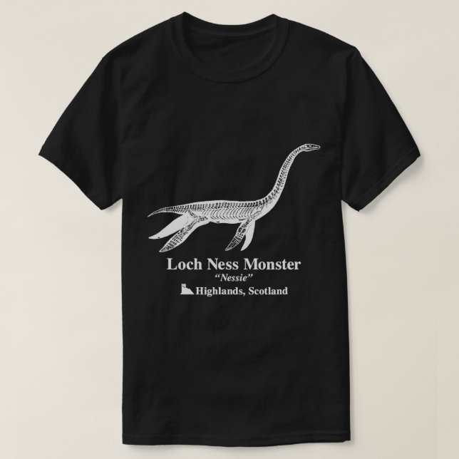 Trendy Loch Ness Monster Nessie Cryptozoology T-Sh T-Shirt (Design Front)