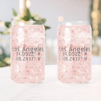Trendy Los Angeles Coordinates Can Glass Set