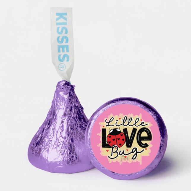 Trendy Love Bug Valentines Day Hershey®'s Kisses® (Front)