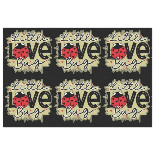 Trendy Love Bug Valentines Day Tissue Paper