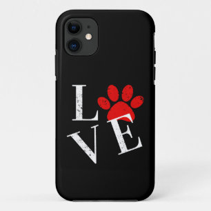 TRENDY LOVE DOG PAW iPhone 11 CASE