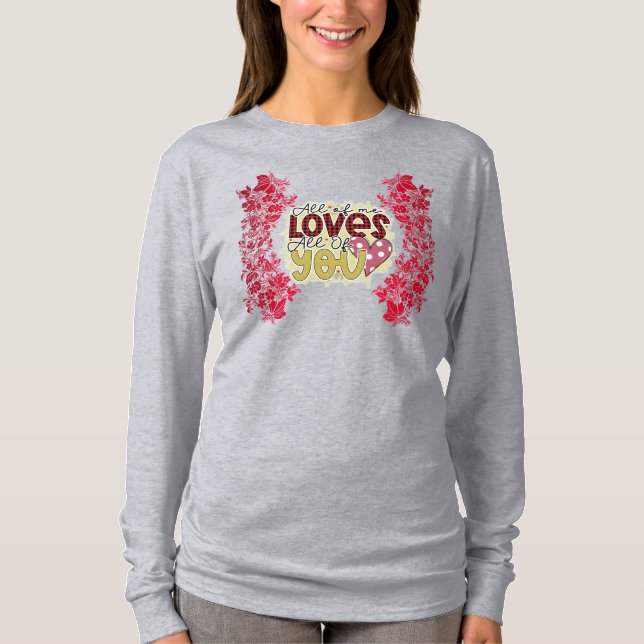 Trendy Love You Valentines Day Long Sleeve T-Shirt (Front)