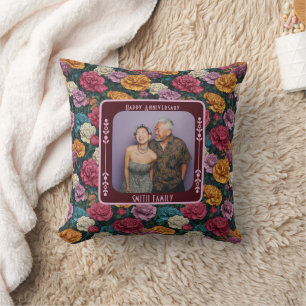 Trendy Lovebird Wedding Throw Pillow