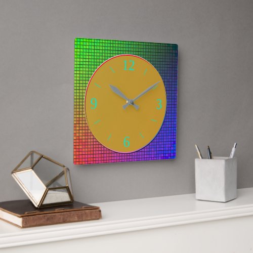 Trendy Luminous Multicolored Design Wall Clock
