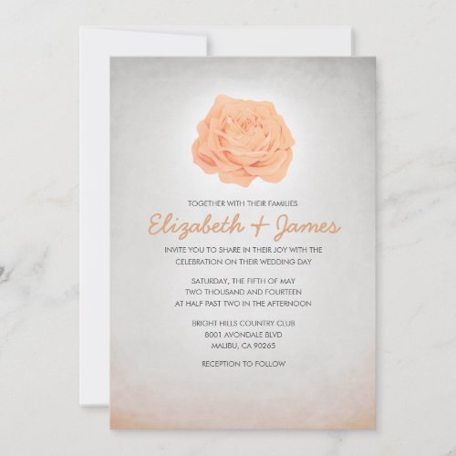 Trendy Luxurious Floral Wedding Invitations