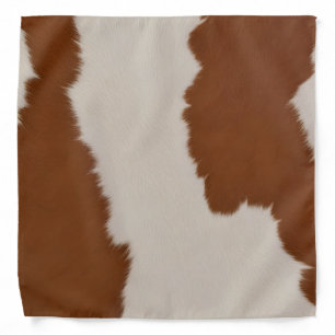 Trendy Luxury Elegant Faux Cow Leather Collection Bandana