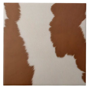 Trendy Luxury Elegant Faux Cow Leather Collection Ceramic Tile