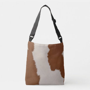 Trendy Luxury Elegant Faux Cow Leather Collection Crossbody Bag