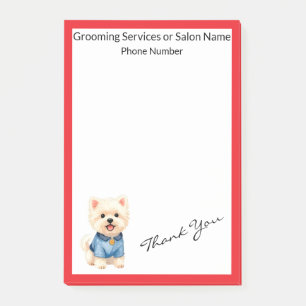 Trendy Luxury Grooming Pet Personalized Collection Post-it Notes