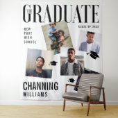 Trendy Magazine Cover Collage Inspired Graduation  Tapestry (In Situ)