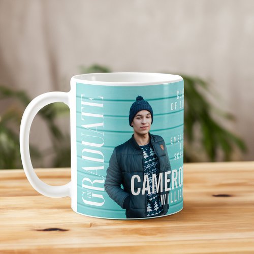 Trendy Magazine Cover Inspired Graduation Coffee Mug