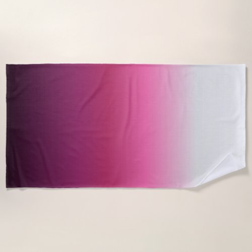 trendy magenta maroon marsala burgundy ombre beach towel