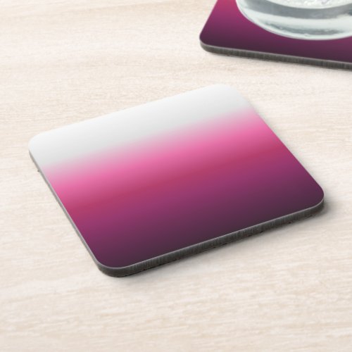 trendy magenta maroon marsala burgundy ombre beverage coaster