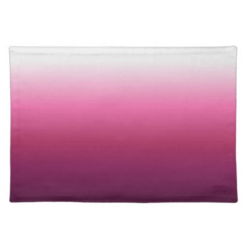 trendy magenta maroon marsala burgundy ombre cloth placemat