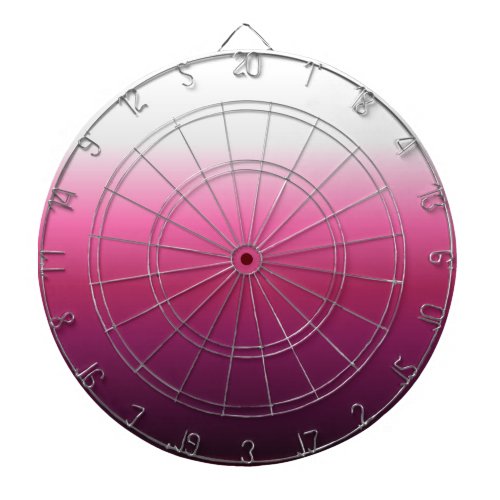 trendy magenta maroon marsala burgundy ombre dart board