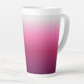 trendy magenta maroon marsala burgundy ombre latte mug (Right Angle)