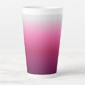 trendy magenta maroon marsala burgundy ombre latte mug (Front)