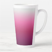 trendy magenta maroon marsala burgundy ombre latte mug (Right)