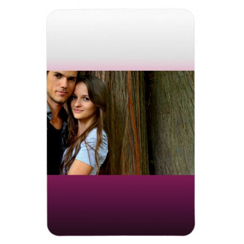 trendy magenta maroon marsala burgundy ombre magnet