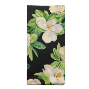 Trendy Magnolia Floral Decorative Dinner Napkin