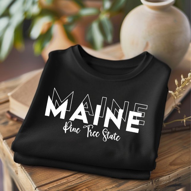 Trendy Maine Pine Tree State T-Shirt (Creator Uploaded)